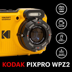 KODAK PIXPRO WPZ2 sumergida capturando una escena bajo el agua