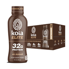 Koia envase frontal chocolate mostrando la marca y alta proteína