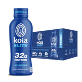 Koia Elite botella frontal mostrando diseño y conveniente proteína alta