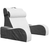 Kölbs vista frontal de la almohada de lectura mostrando respaldo y brazos para confort