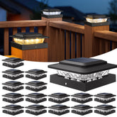 kolpop vista frontal del pack de 16 luces solares, ideal para iluminar vallas