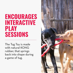 KONG agarre humano del Tug Toy demostrando su comodidad y control