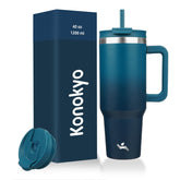 Konokyo frente del vaso indigo black mostrando diseño y capacidad