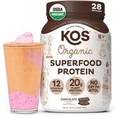 KOS envase frontal chocolate muestra presentación y claridad de ingredientes