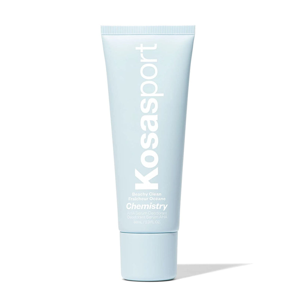 Kosas desodorante roll-on frontal mostrando el envase y beneficio de cuidado diario