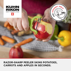 KUHN RIKON detalle del mango ergonómico que aporta agarre cómodo