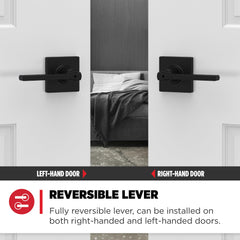 Kwikset Casey pestillo ajustable, montaje compatible con puertas estándar