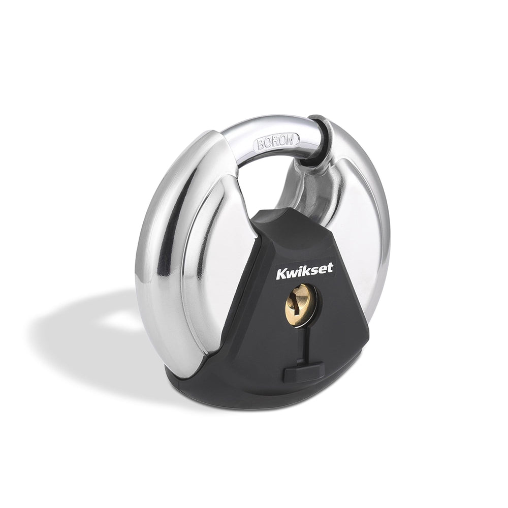 Kwikset candado frontal acero inoxidable, protección duradera exterior