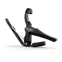 Kyser KG6BA front view showing clamp and instant one-hand operation benefit