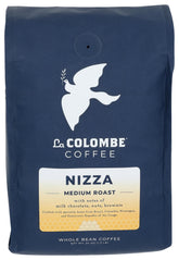 La Colombe paque frontal mostrando diseño y granos, calidad consistente