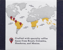 La Colombe espresso con crema dorada, extracto equilibrado y dulce