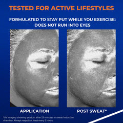 La Roche-Posay aplicación en rostro de deportista para protección duradera