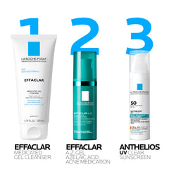 La Roche-Posay Effaclar A.Z. aplicación en mano que muestra fácil extensión y rápida absorción