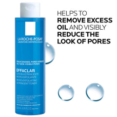 La Roche-Posay Effaclar textura líquida en algodón para aplicación ligera