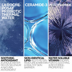 La Roche-Posay textura cremosa en mano, asegura limpieza suave
