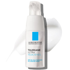 La Roche-Posay contorno de ojos frente mostrando envase y marca, confort inmediato