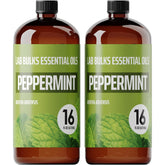 LAB BULKS ESSENTIAL OIL frasco frontal mostrando aceite de menta, ideal para aromaterapia