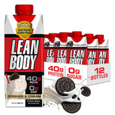 Labrada envase frontal cookies and cream mostrando proteína y beneficio práctico