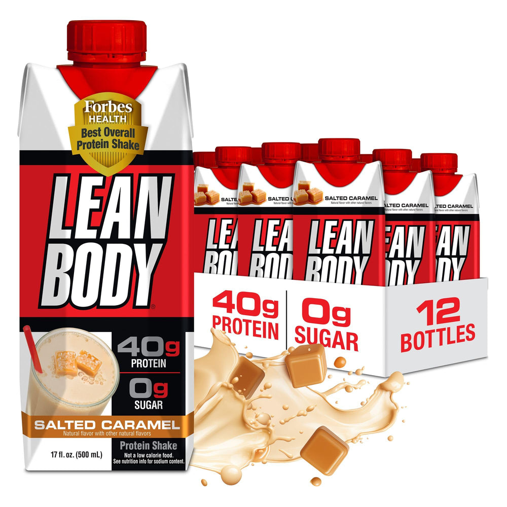 Labrada envase frontal mostrando 40 g proteína y sabor caramelo salado