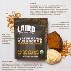 Laird Superfood porción medida en cuchara para control fácil de dosis en bebidas