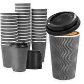 Lamosi vista frontal del paquete de 50 vasos 16 oz, práctico y elegante