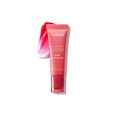 LANEIGE tubo frontal del bálsamo mostrando color y brillo instantáneo