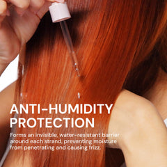 L'ANGE HAIR aplicación durante secado con cepillo para peinado manejable
