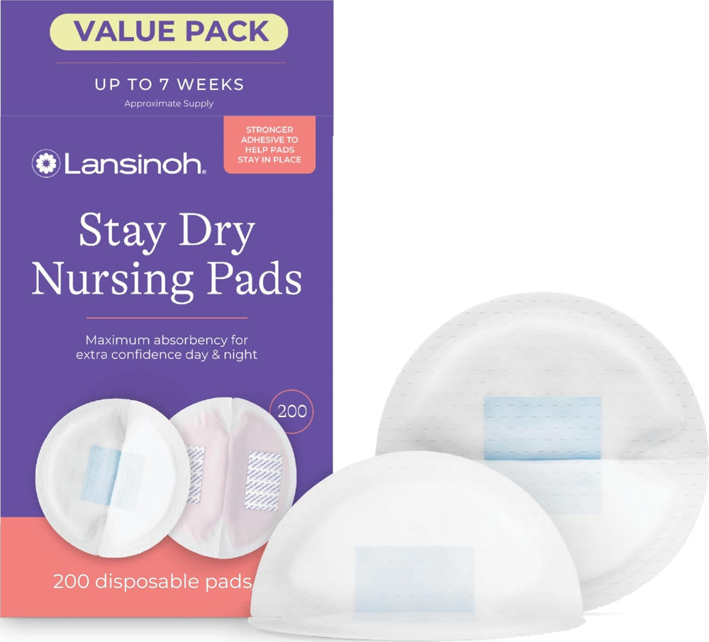 Lansinoh front packaging showing 200 count and product benefit