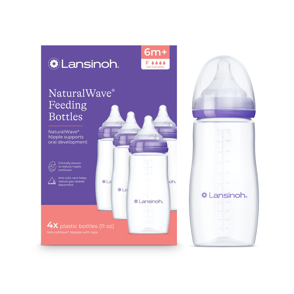 Lansinoh frontal pack de cuatro biberones, organización práctica