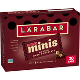 LÄRABAR frente del empaque mostrando mini barritas y beneficios portátiles