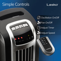 Lasko 2511 mando a distancia que facilita ajustes cómodos desde la cama