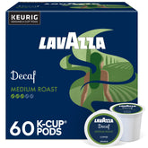 Lavazza caja frontal mostrando 60 cápsulas y beneficio de conveniencia