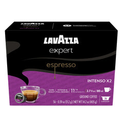 Lavazza empaque frontal mostrando 36 cápsulas y diseño claro