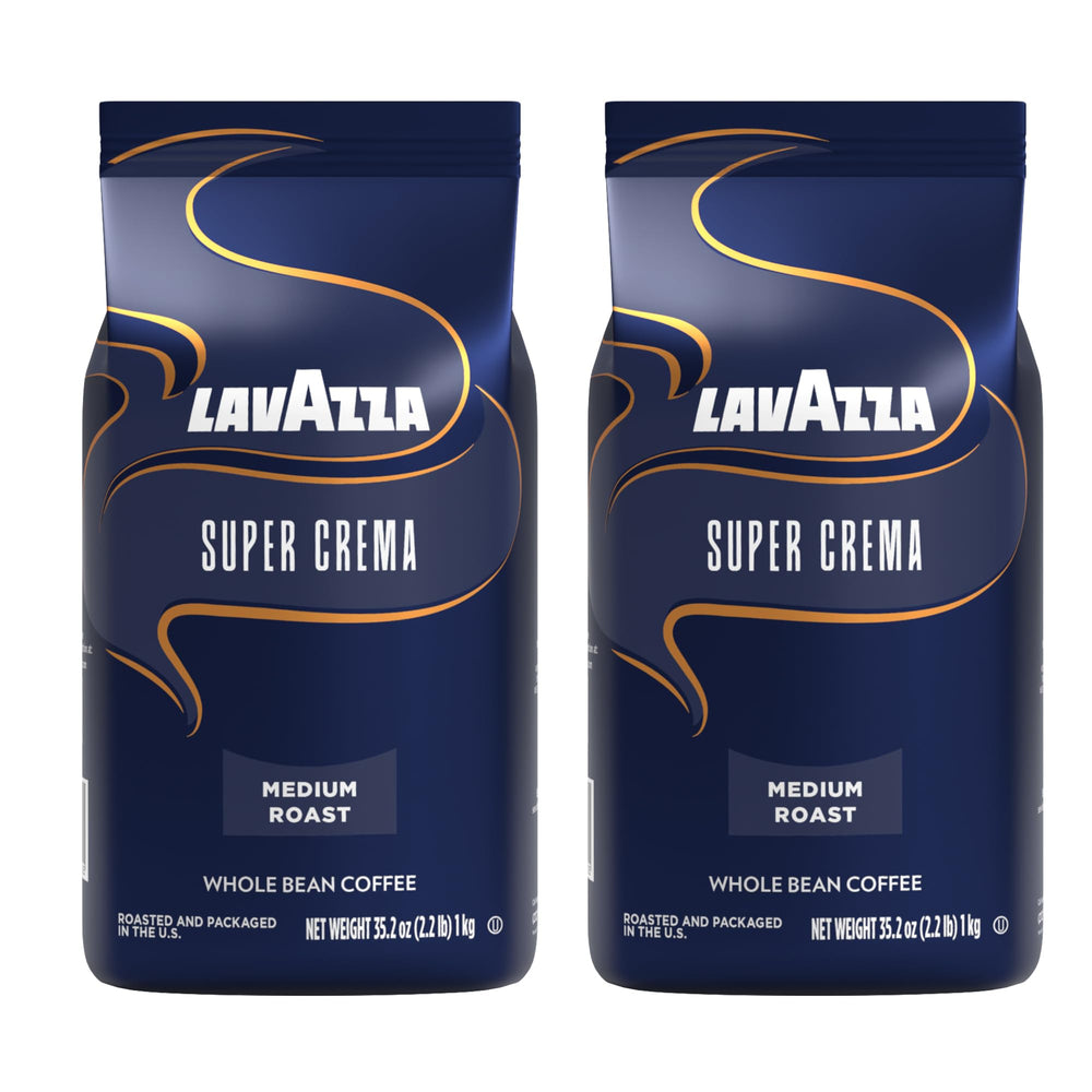 Lavazza Super Crema frente del empaque mostrando presentación doble y conveniencia