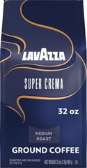 Lavazza Super Crema paquete frontal mostrando marca y tamaño, conveniencia inmediata