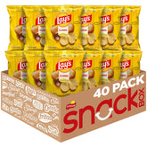 Lay's paquete frontal mostrando diseño y tamaño, fácil identificación y venta