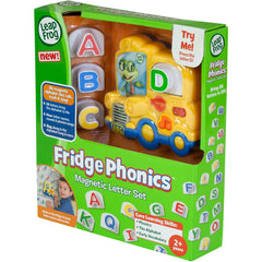 LeapFrog set colocado en la nevera en uso, fomenta juego y fonética