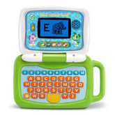 LeapFrog vista frontal del portátil educativo con pantalla y teclado, favorece aprendizaje