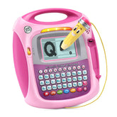 LeapFrog paquete frontal del juguete Mr. Pencil en rosa mostrando la caja y beneficios