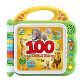 LeapFrog portada frontal verde mostrando 100 animales y beneficio educativo