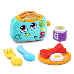 LeapFrog detalle del mecanismo tipo campana que simula el pop, interacción divertida