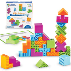 Learning Resources vista frontal del empaque que muestra el juego y beneficios portátiles