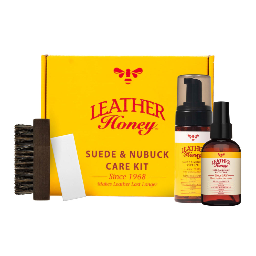 Leather Honey kit frontal con limpiador protector goma y cepillo para mantenimiento