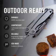 Leatherman Wingman cuchillo de acero inoxidable, filo seguro y duradero