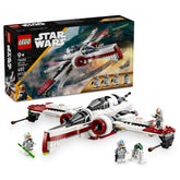 LEGO ARC-170 vista frontal mostrando diseño detallado y precisión de construcción