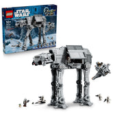 LEGO AT-AT vista frontal mostrando escala y detalles, ideal para exhibir