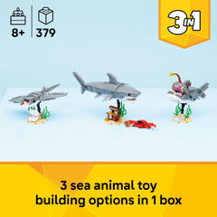 LEGO cofre detalle con cangrejo y accesorios que fomentan el juego imaginativo