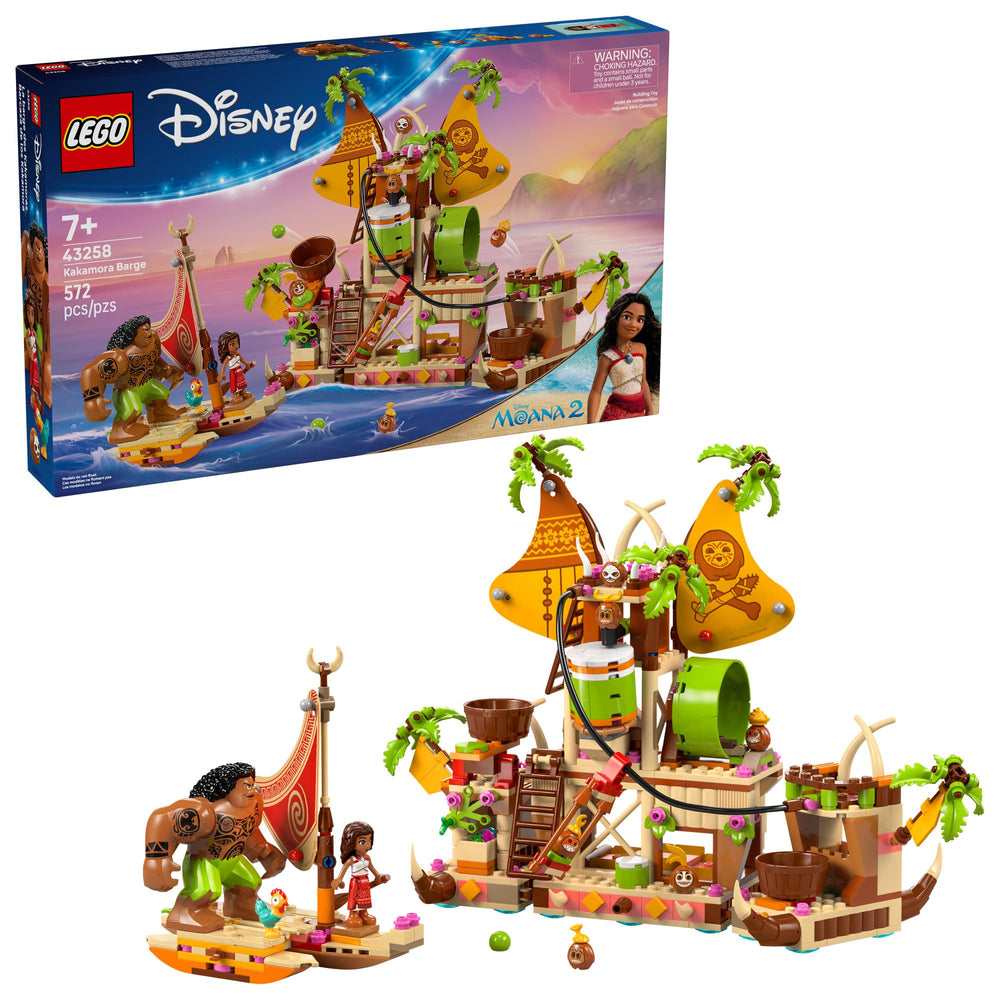 LEGO frontal de la Kakamora Barge mostrando la figura y el diseño, fomenta imaginación