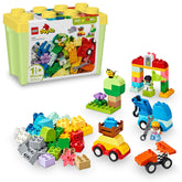 LEGO DUPLO caja frontal mostrando coches y camiones, inspira juego creativo