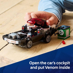 LEGO minifiguras Spider-Man, Venom y Spider-Woman en acción, fomenta imaginación